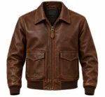 A 2 Leather Flight Jacket front