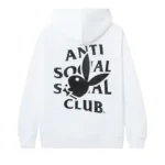 Anti Social Social Club x Playboy Bunny Logo Hoodie White