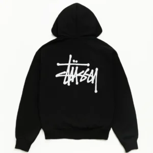Basic Stussy Zip Hoodie Back