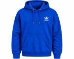 Blue Adidas Hoodie Front View