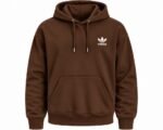 Brown Adidas Hoodie Front View