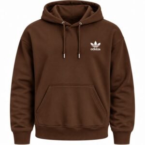 Brown Adidas Hoodie Front View