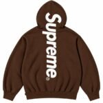 Brown Supreme Hoodie Back