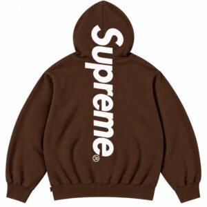 Brown Supreme Hoodie Back