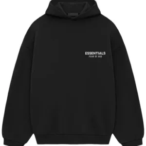 Fear of God Essentials Black Fleece Hoodie