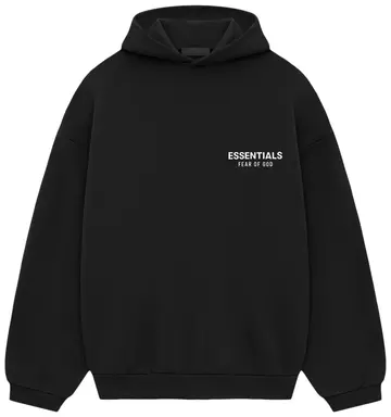Fear of God Essentials Black Fleece Hoodie Fear of God Essentials Black Fleece Hoodie