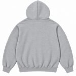 Grey Supreme Box Logo Hoodie Back
