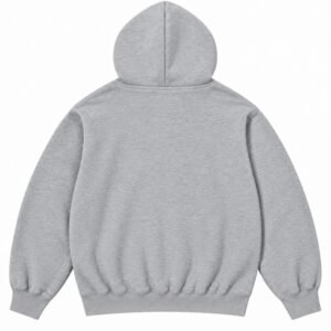Grey Supreme Box Logo Hoodie Back
