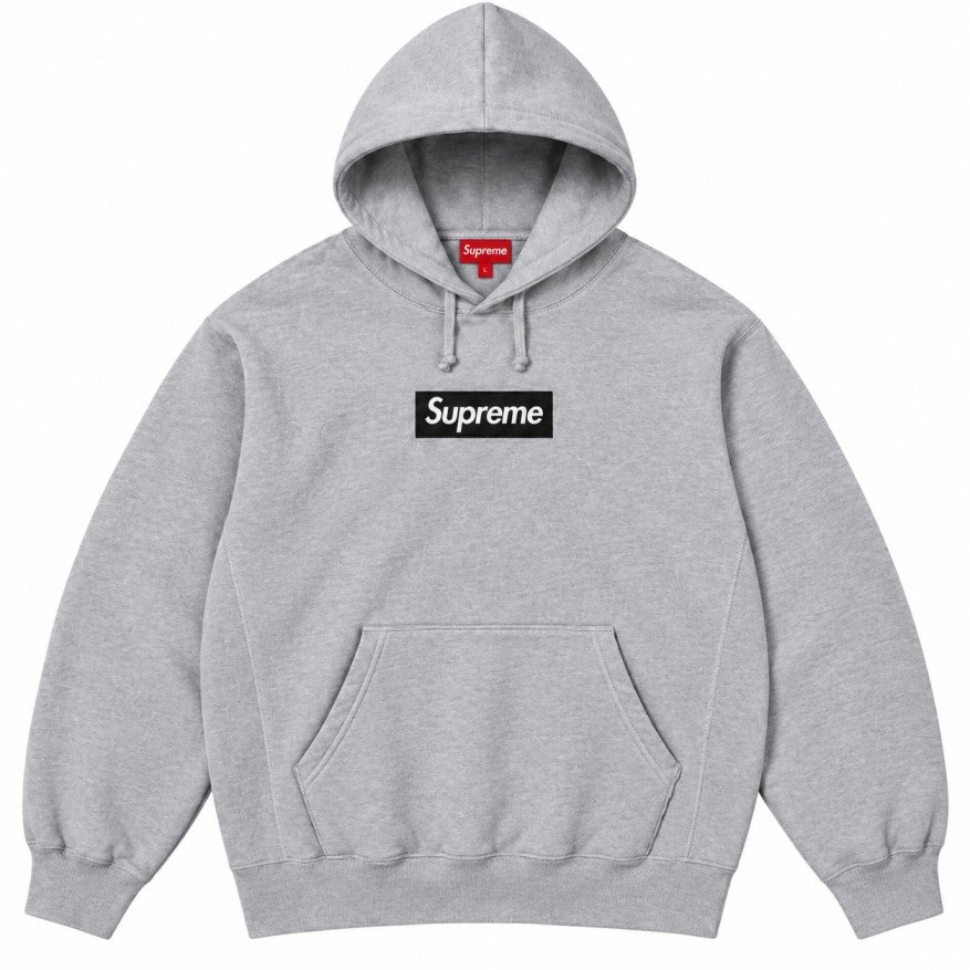 Grey Supreme Box Logo Hoodie Grey Supreme Box Logo Hoodie