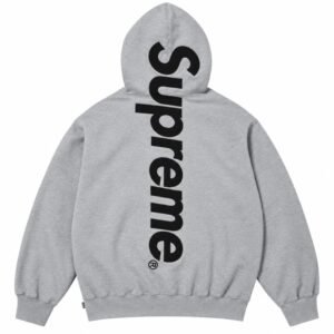Grey Supreme Hoodie Back View