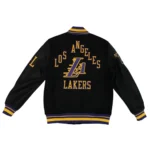 Lakers Wool Varsity Jacket back view