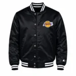 Los Angeles Lakers Starter Black Triangle Varsity Jacket