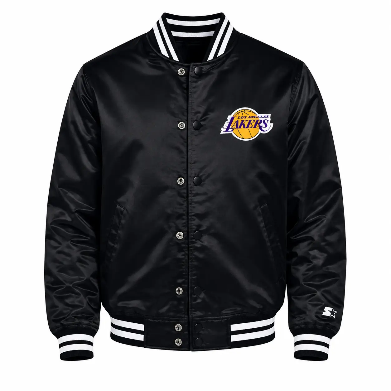 Los Angeles Lakers Starter Black Triangle Varsity Jacket