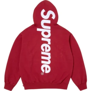 Maroon Supreme Hoodie Back