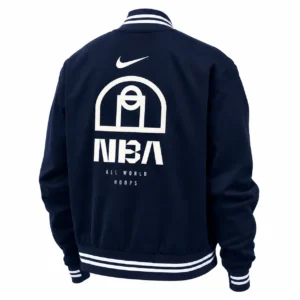 Mens Nike NBA Bomber Jacket back view