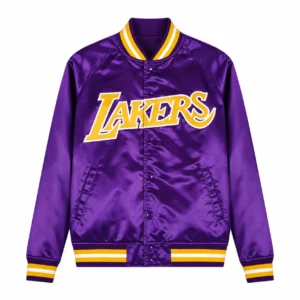 Mitchell & Ness Purple Satin Jacket