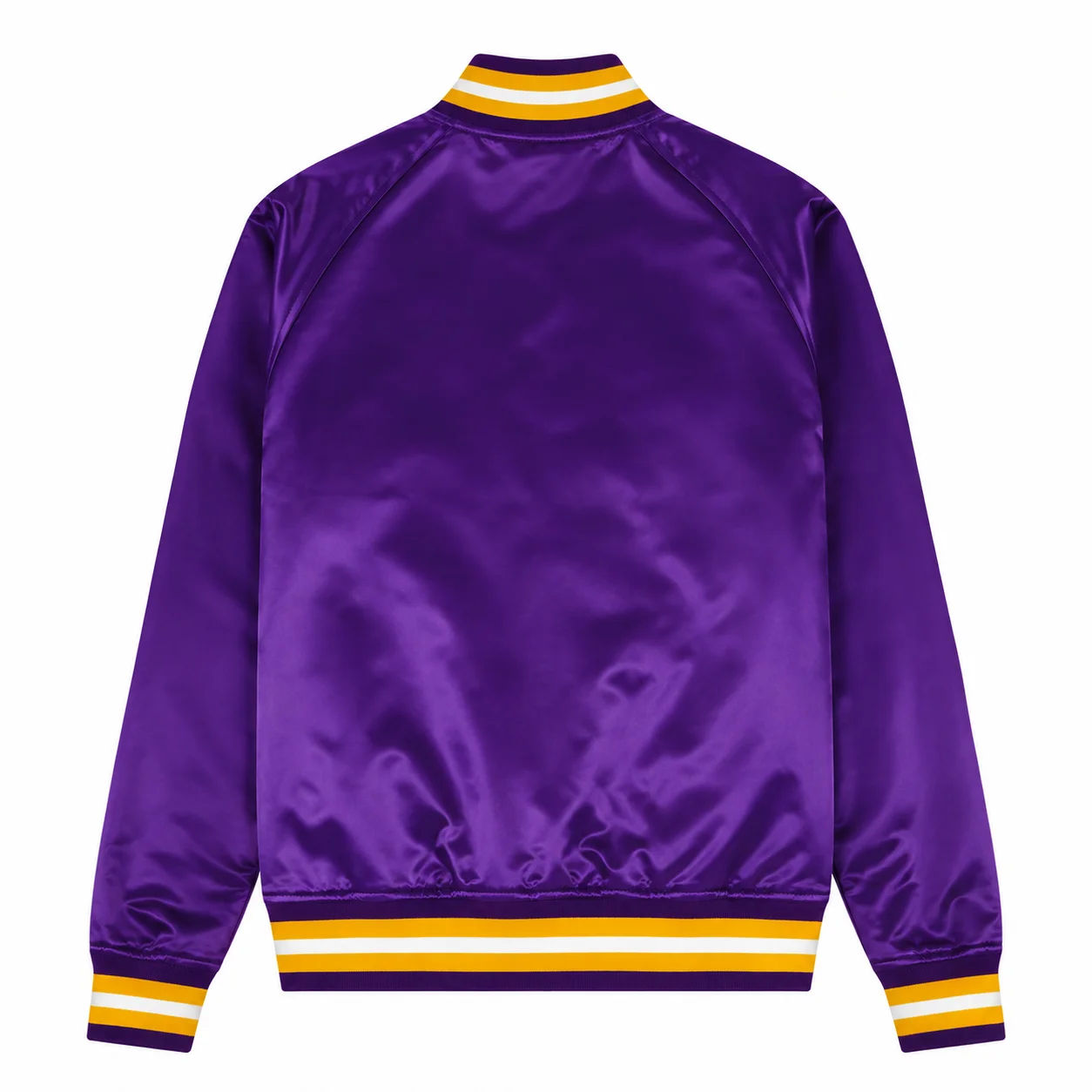 Mitchell & Ness Purple Satin Jacket back view