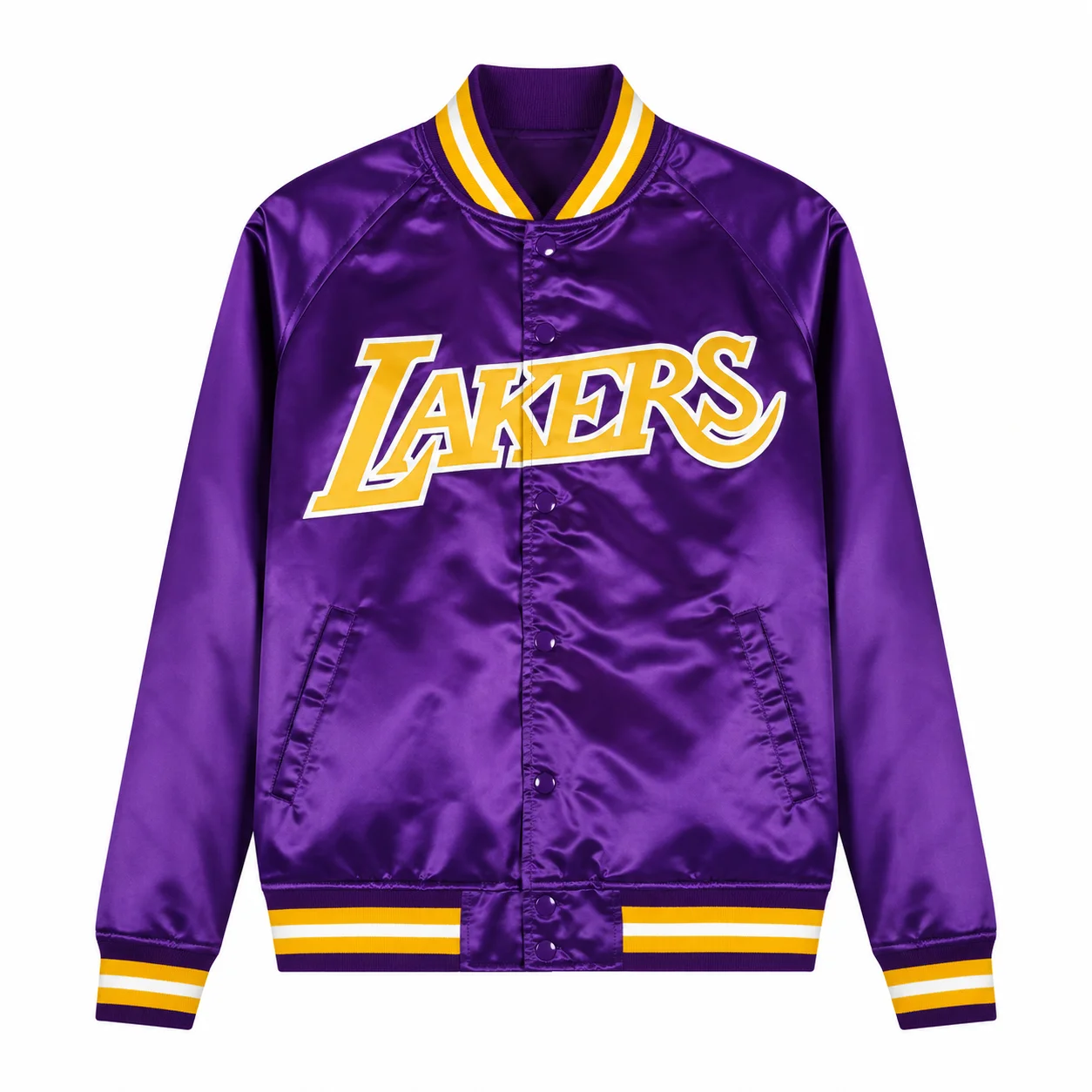 Mitchell & Ness Purple Satin Jacket