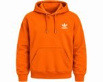 Orange Adidas Hoodie Front View