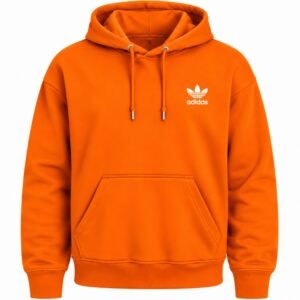 Orange Adidas Hoodie Front View