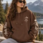 Oversized Brown Hoodie