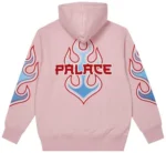 Palace Flame Zip Hood Back