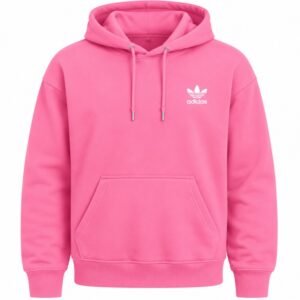 Pink Adidas Hoodie Front View
