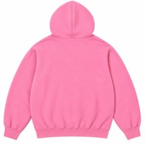 Pink Supreme Box Logo Hoodie Back