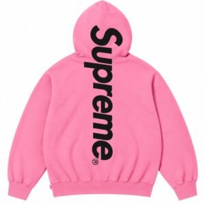 Pink Supreme Hoodie Back View
