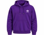 Purple Adidas Hoodie Front View