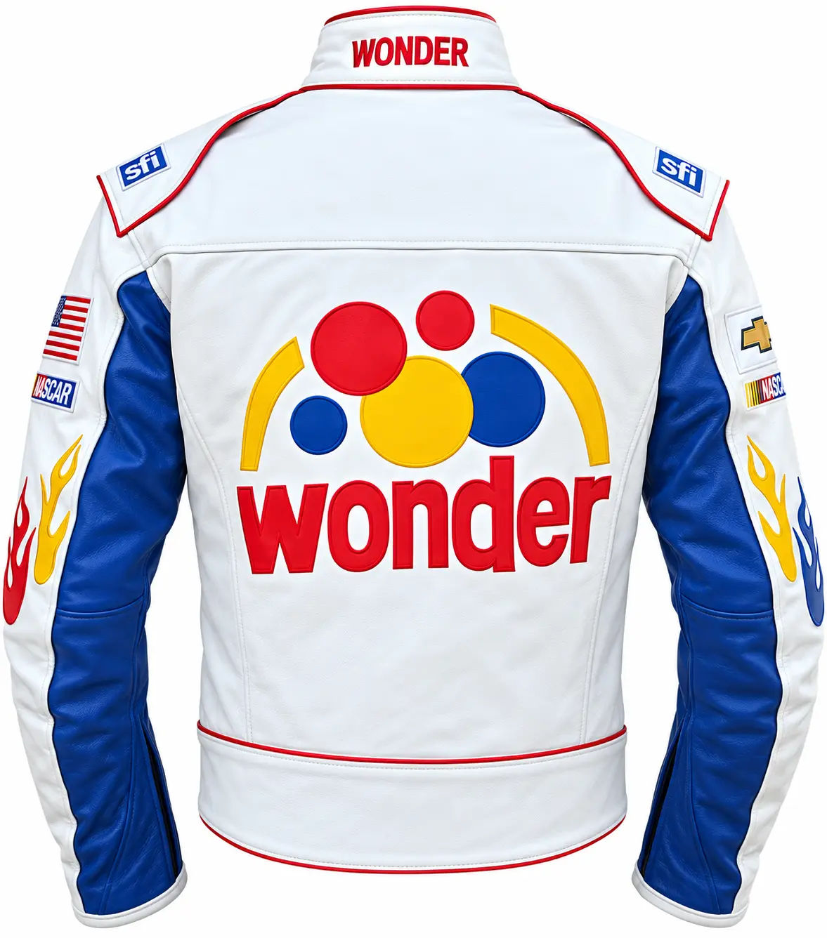 Ricky Bobby Wonder Racing Jacket Back Pose