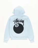 Stussy 8 Ball Hoodie Light Blue