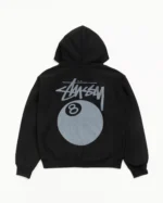Stussy 8 Ball Zip Hoodie Back