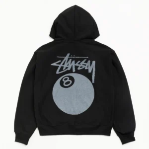 Stussy 8 Ball Zip Hoodie Back