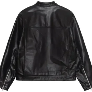Stussy Cafe Racer Leather Jacket Back