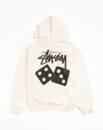 Stussy Dice Hoodie White