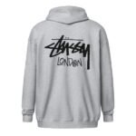 Stussy London Hoodie Grey