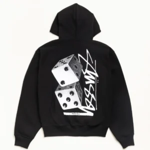 Stussy Tall Dice Zip Hoodie Back