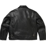 Supreme Distressed Leather Jacket Back