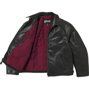 Supreme Distressed Leather Jacket Inner