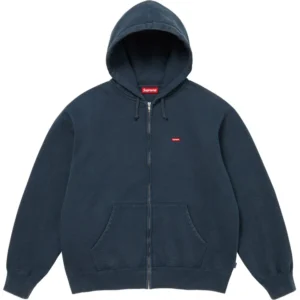 Supreme Small Box Zip Hoodie Navy