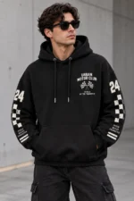 Vintage Racing Hoodie Front Look