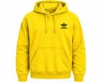 Yellow Adidas Hoodie Front View