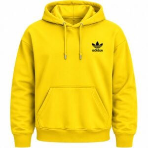 Yellow Adidas Hoodie Front View