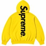 Yellow Supreme Hoodie Back