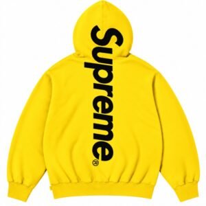 Yellow Supreme Hoodie Back