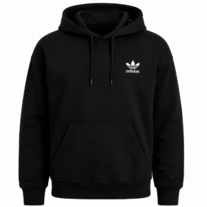adidas trefoil hoodie front