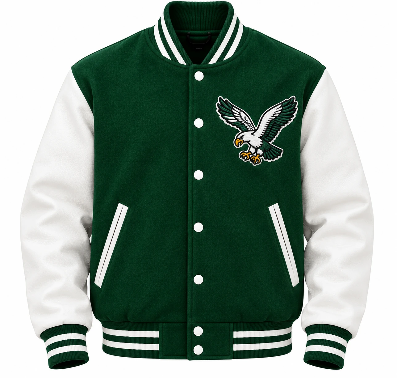 eagle varsity jacket front
