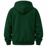 forest green hoodie Back