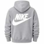 grey nike hoodie back